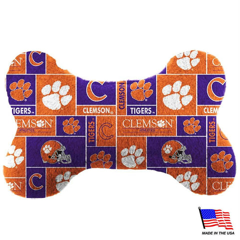 Clemson Tigers Plush Bone Toy