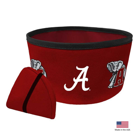 Alabama Crimson Tide Collapsible Pet Bowl