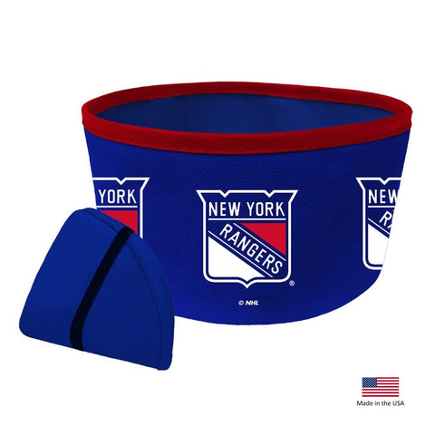 New York Rangers Collapsible Pet Bowl