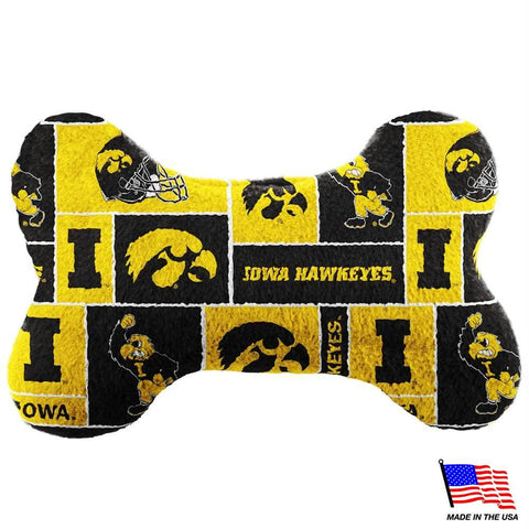 Iowa Hawkeyes Plush Bone Toy