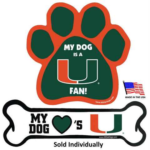 Miami Hurricanes Car Magnets