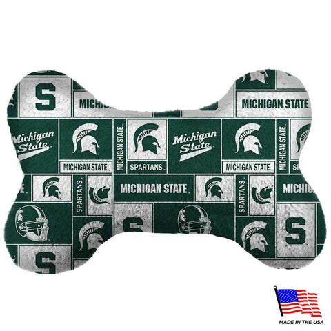 Michigan State Plush Bone Toy
