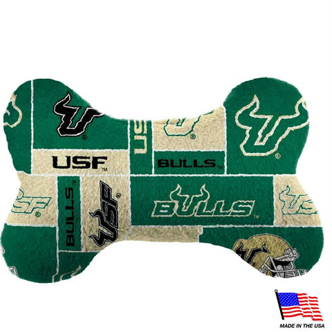 South Florida Bulls Plush Bone Toy