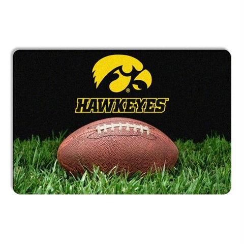 Iowa Hawkeyes Classic Football Pet Bowl Mat