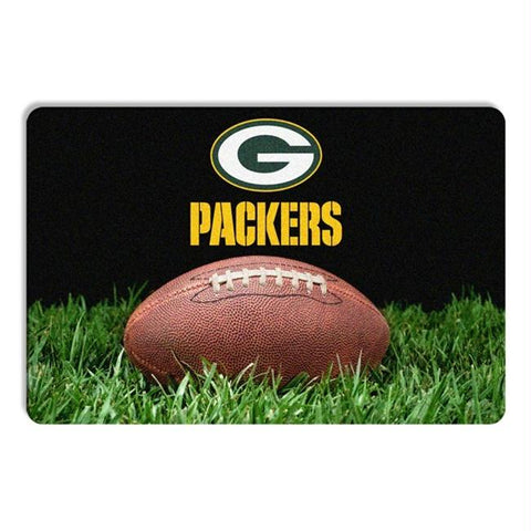 Green Bay Packers Classic Football Pet Bowl Mat