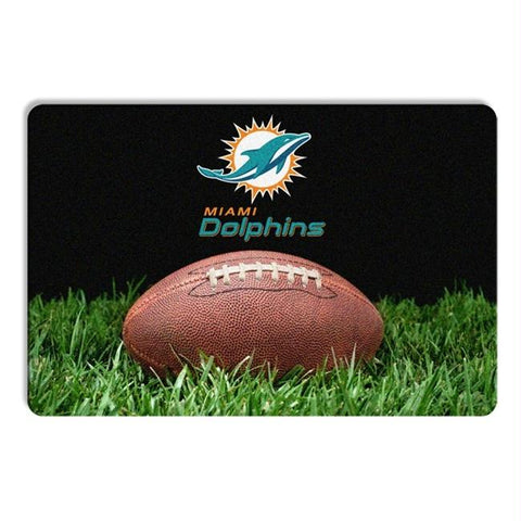 Miami Dolphins Classic Football Pet Bowl Mat