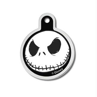 Jack Skellington Raised Edge Large Circle ID Tag