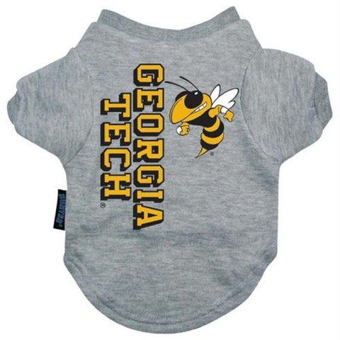 Georgia Tech Heather Grey Pet T-Shirt