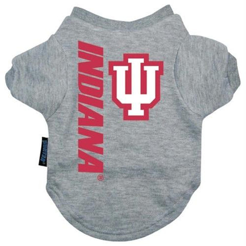 Indiana Hoosiers Heather Grey Pet T-Shirt