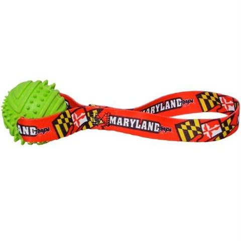 Maryland Terrapins Rubber Ball Toss Toy