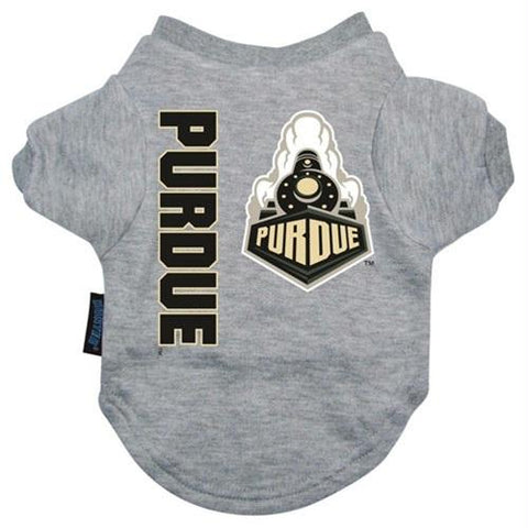 Purdue Boilermakers Heather Grey Pet T-Shirt