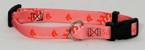 Boston Red Sox Pink Dog Collar