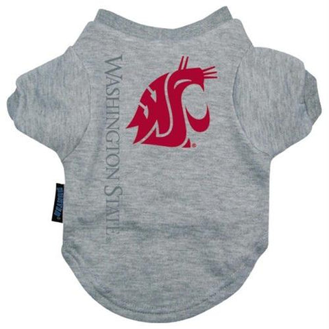 Washington State Heather Grey Pet T-Shirt