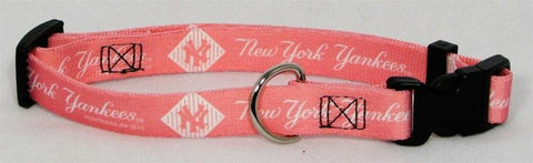 New York Yankees Pink Dog Collar