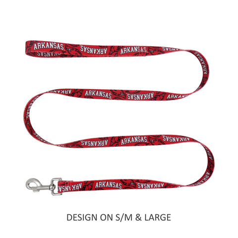 Arkansas Razorbacks Pet Nylon Leash - S/M
