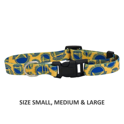 Golden State Warriors Pet Nylon Collar - Medium