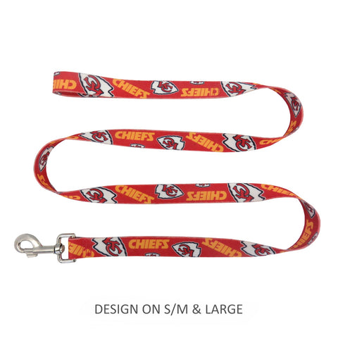 Kansas City Chiefs Pet Nylon Leash - Large