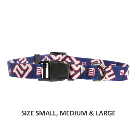 New York Giants Pet Nylon Collar - Medium