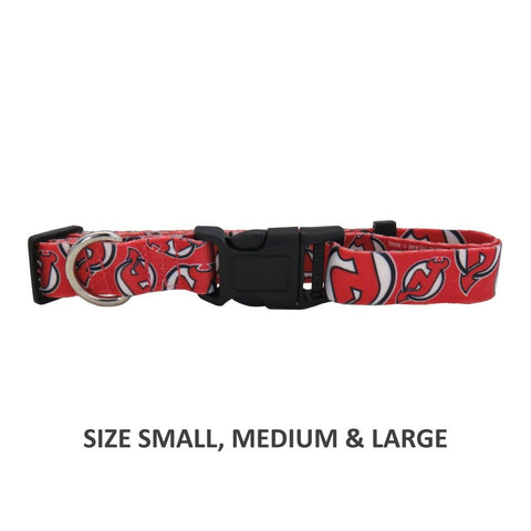 New Jersey Devils Pet Nylon Collar - Small