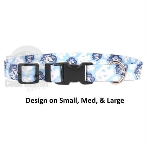 North Carolina Tarheels Pet Nylon Collar - XS