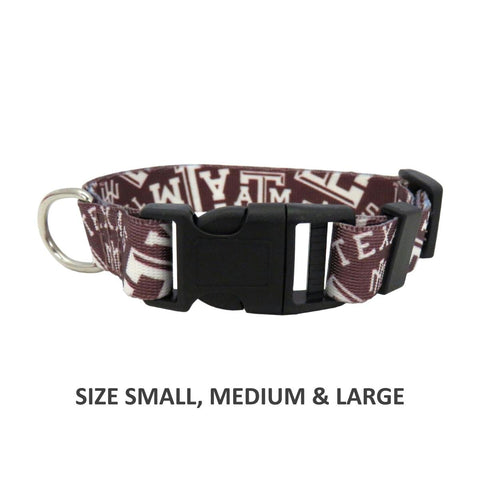 Texas A&M Aggies Pet Nylon Collar - Large