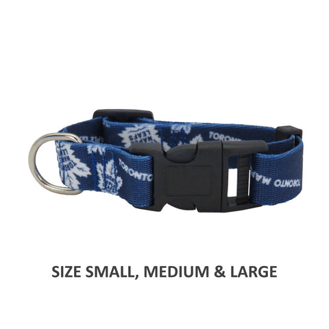 Toronto Maple Leafs Pet Nylon Collar - Large