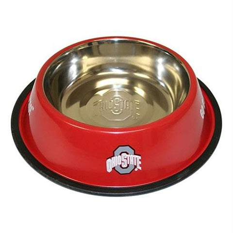 Ohio State Buckeyes Stainless Steel Pet Bowl