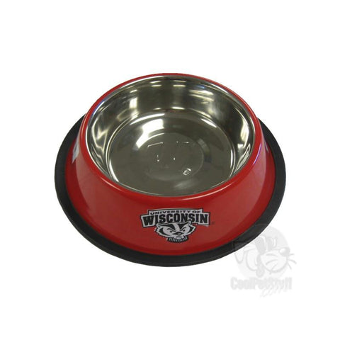 Wisconsin Badgers Stainless Steel Pet Bowl