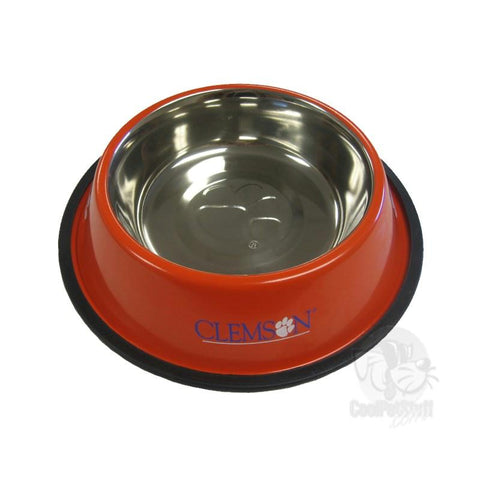 Clemson Tigers Stainless Steel Pet Bowl
