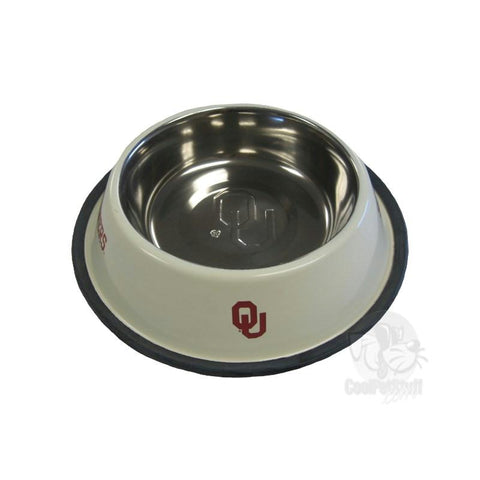 Oklahoma Sooners Stainless Steel Pet Bowl