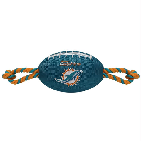 Miami Dolphins Pet Nylon Football