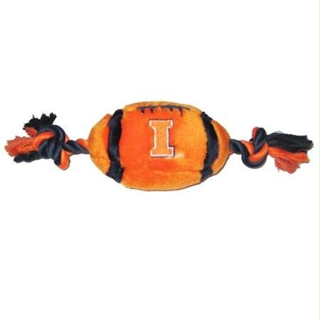 Illinois Fighting Illini Plush Football Pet Toy
