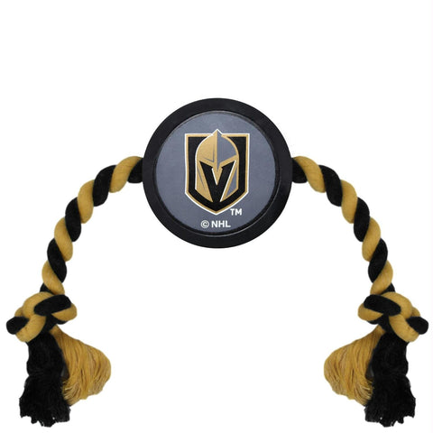 Vegas Golden Knights Pet Hockey Puck Rope Toy