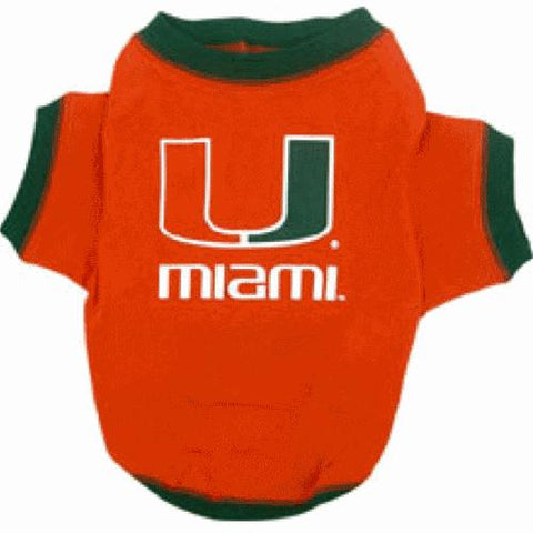 Miami Hurricanes Dog Tee Shirt