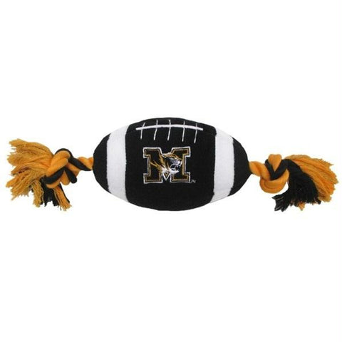 Missouri Tigers Plush Football Pet Toy