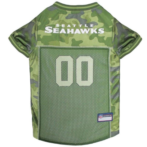 Seattle Seahawks Pet Camo Jersey