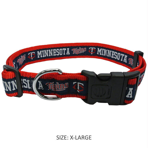Minnesota Twins Blue Pet Collar by Pets First