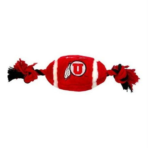 Utah Utes Plush Football Pet Toy
