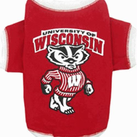 Wisconsin Badgers Dog Tee Shirt