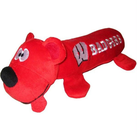 Wisconsin Badgers Plush Tube Pet Toy