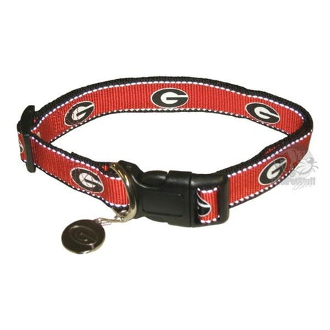 Georgia Bulldogs Reflective Pet Collar