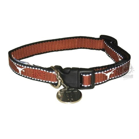 Texas Longhorns Reflective Pet Collar