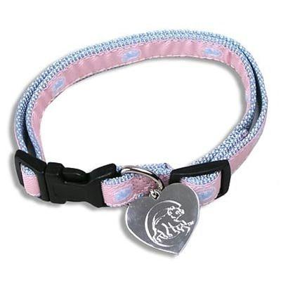 Chicago Cubs Pink Dog Collar Alternate Design