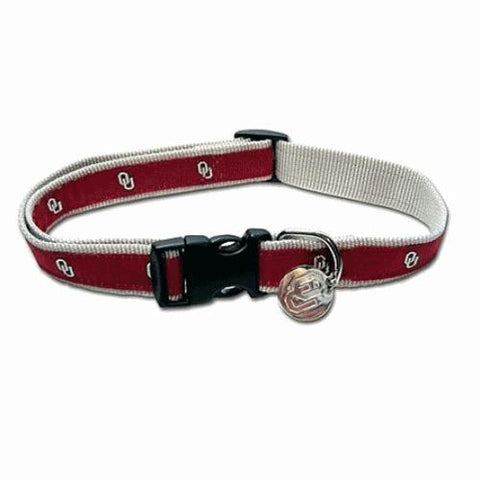 Oklahoma Sooners Dog Collar Alternate Style