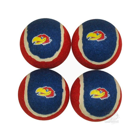 Kansas Jayhawks Tennis Ball 4-Pak