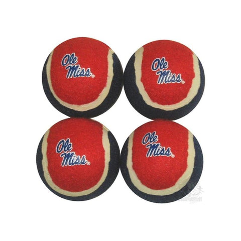Ole Miss Rebels Tennis Ball 4-Pak