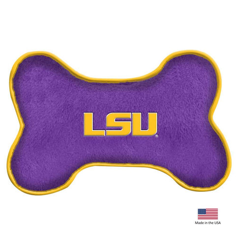 LSU Tigers Bone Squeak Toy