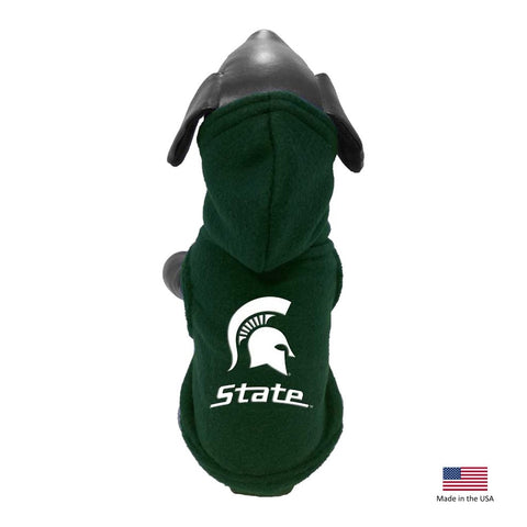 Michigan State Spartans Polar Fleece Pet Hoodie - XS