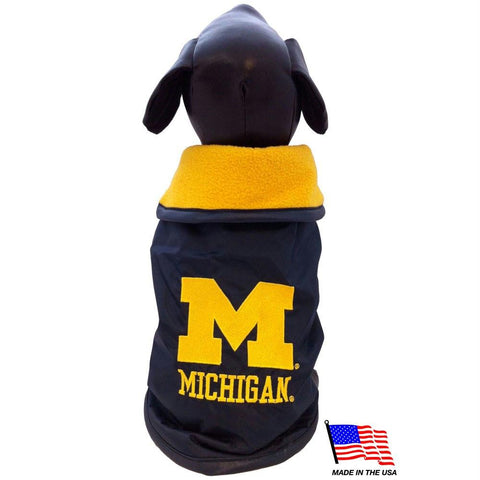 Michigan Wolverines Weather-Resistant Blanket Pet Coat
