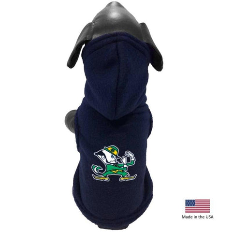 Notre Dame Leprechaun Polar Fleece Pet Hoodie